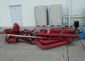 งานรื้อ vertical fire pump ที่โรงงาน lotte นิคมอมตะนคร